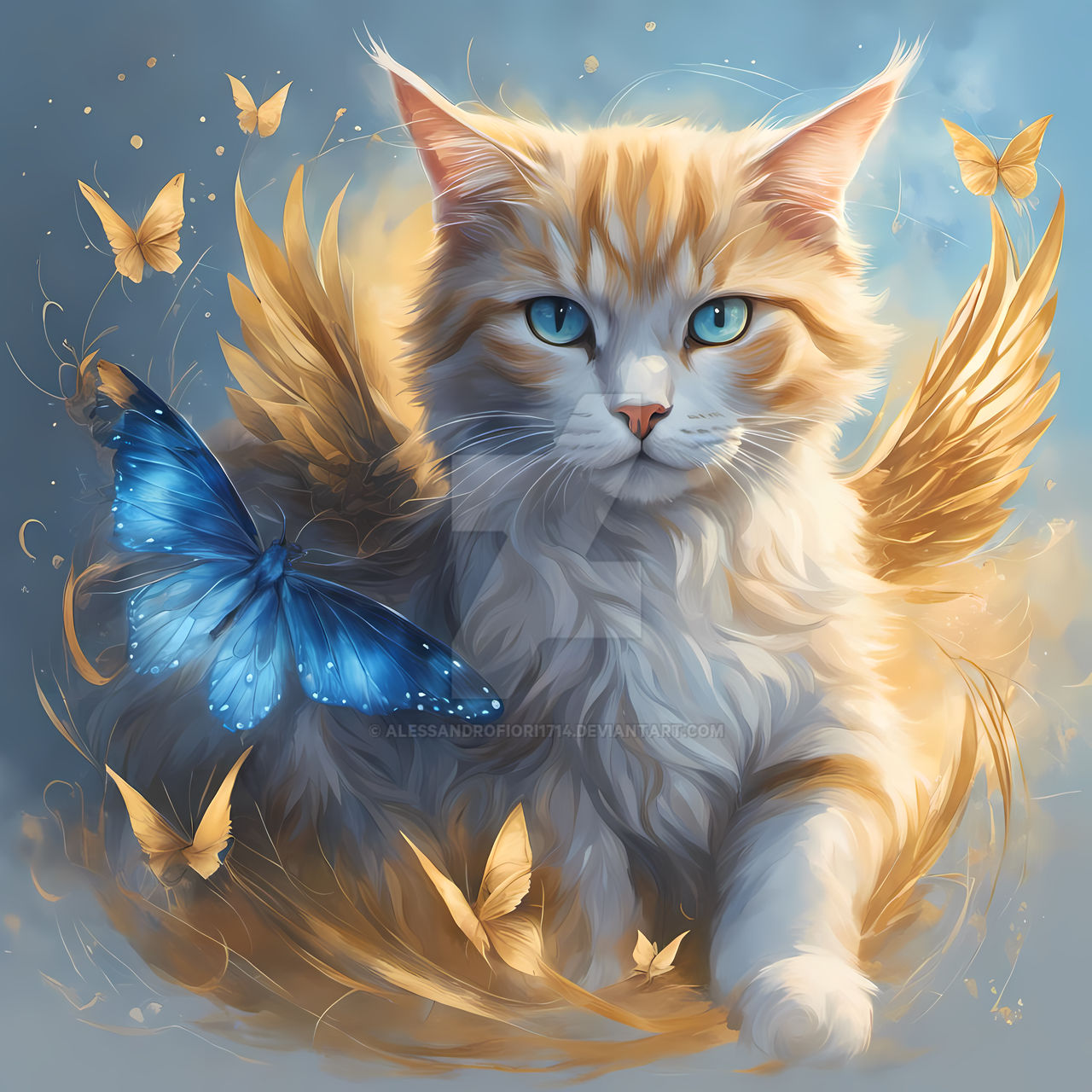 Angelic Cat Angelic Cat by AlessandroFiori1714 on DeviantArt
