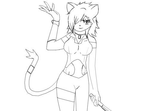 felineko oc sketch