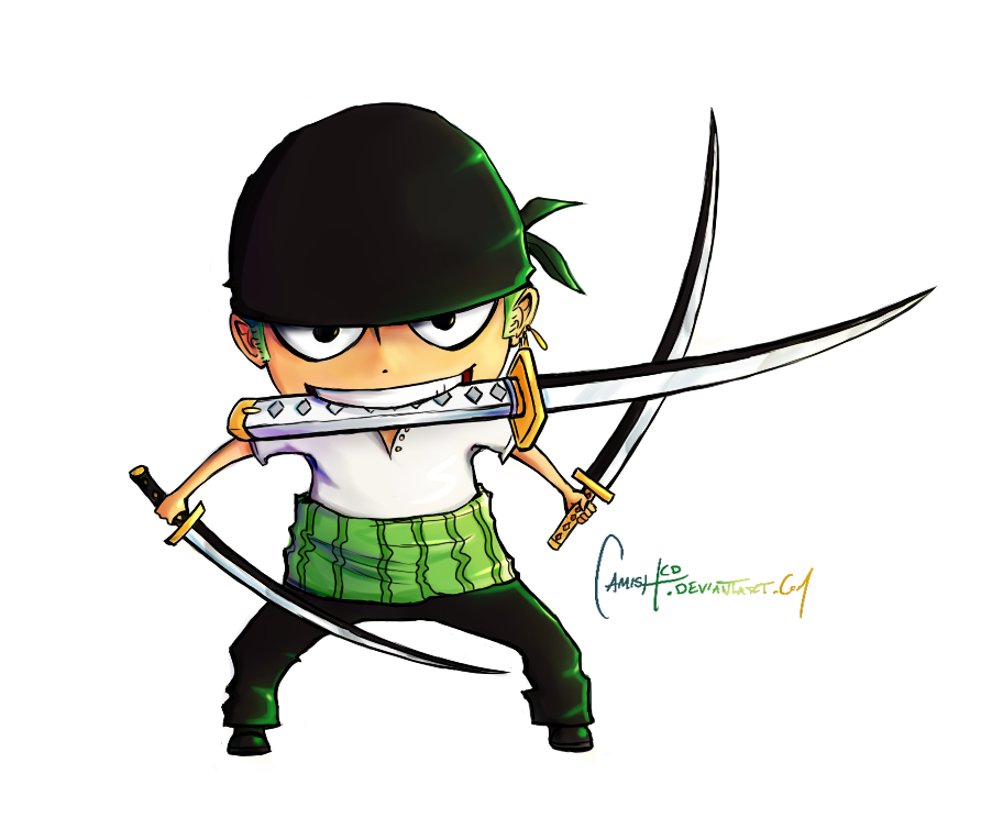 Chibi Roronoa Zoro by MrZe1598 on DeviantArt, [alt_image]