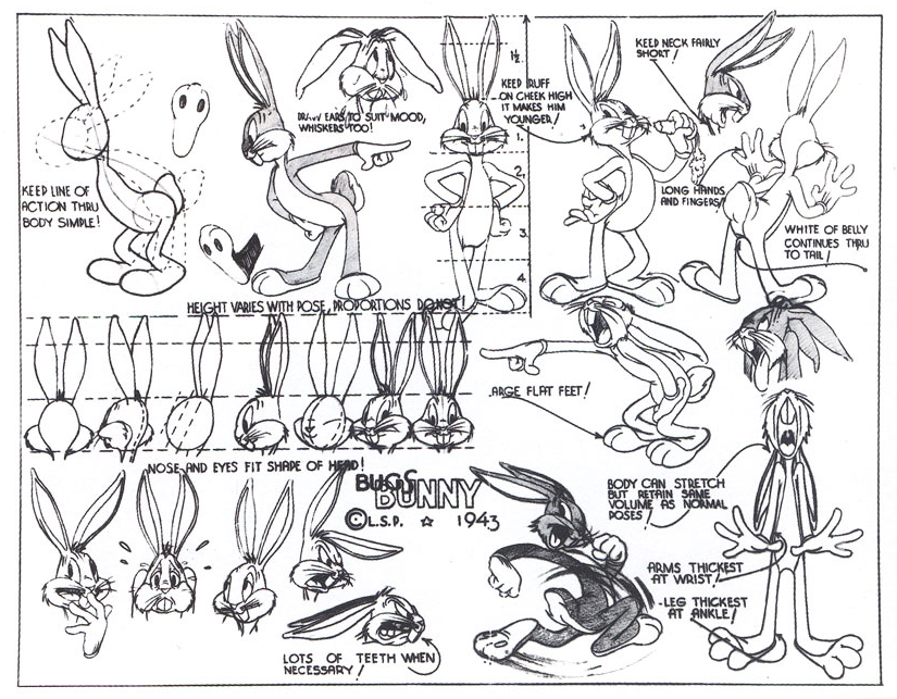 Bugs Bunny Model Sheet Pt. 4 by guibor on DeviantArt