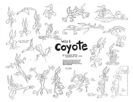 Wile E. Coyote Model Sheet Ver. 4