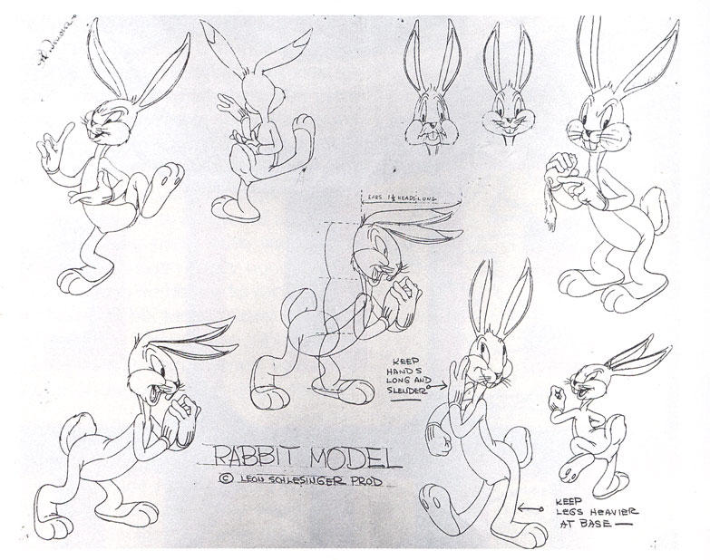 BUGS BUNNY 1941 McKimson Model Sheet by guibor on DeviantArt