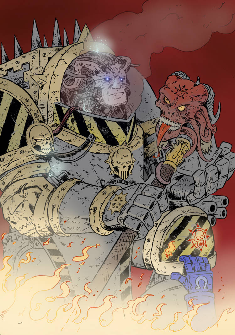 WH40KPerturabo Daemon Prince of Chaos Undivided by KrzysztofMalecki on