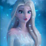 Speed Painting of Elsa from Frozen