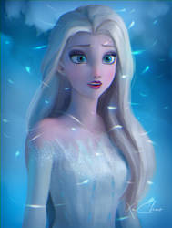 Speed Painting of Elsa from Frozen
