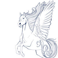 Pegasus Lineart