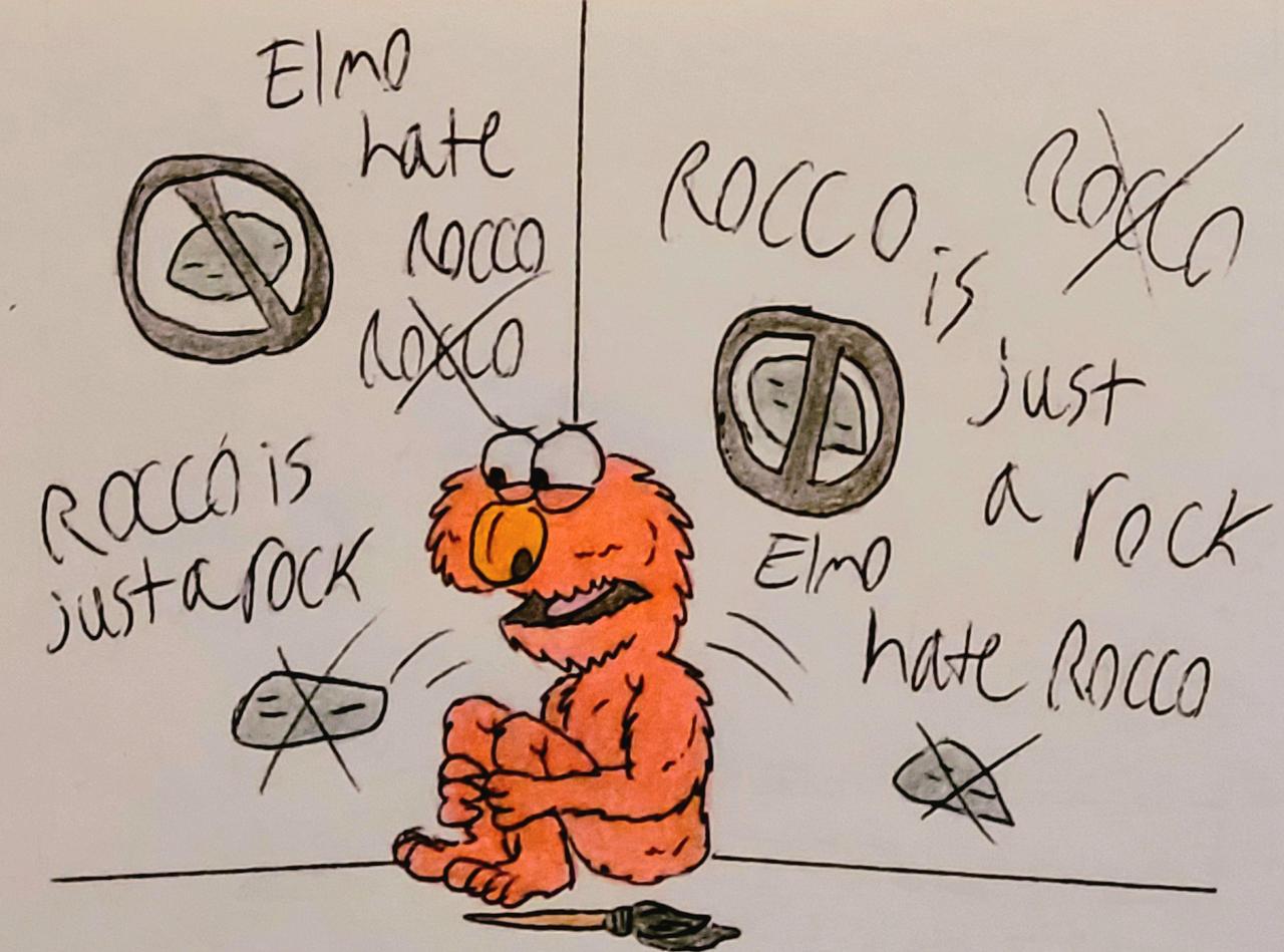 Elmo's Rocco Crisis by ItalianMacaque95 on DeviantArt