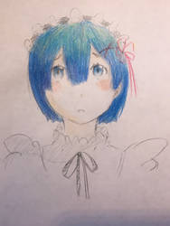 Rem w/ colored pencil