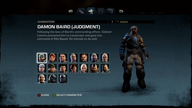 Gow: Judgment - Characters