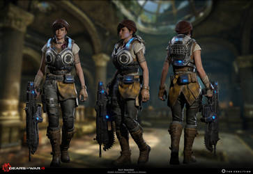 Gears of War 4: Kait Diaz Armoured / 3D Model