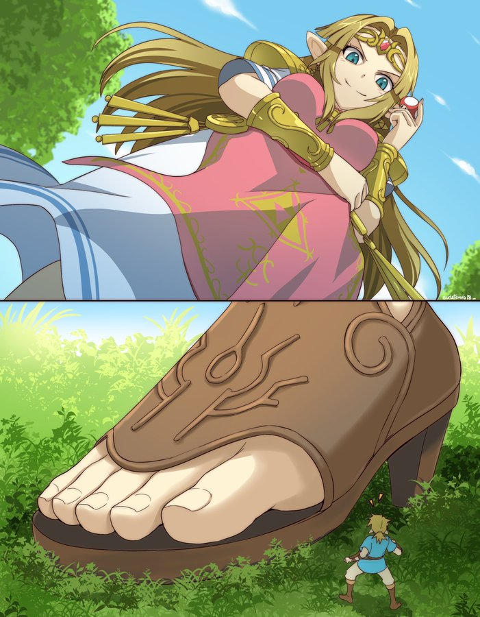 Princrss Ruto Giantess Zelda by azerty83210 on DeviantArt