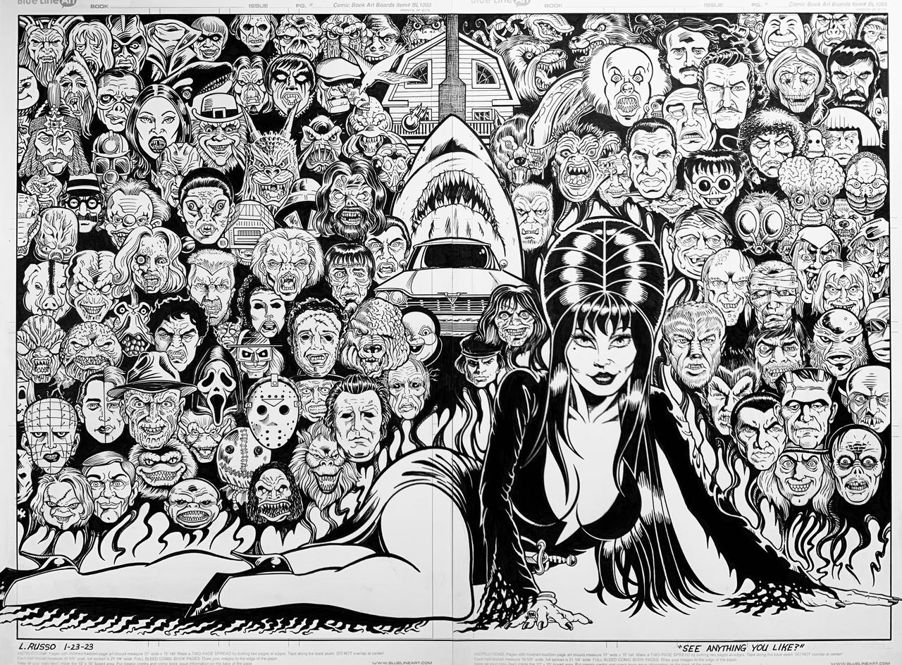 Elvira and friends by Lou Russo repost