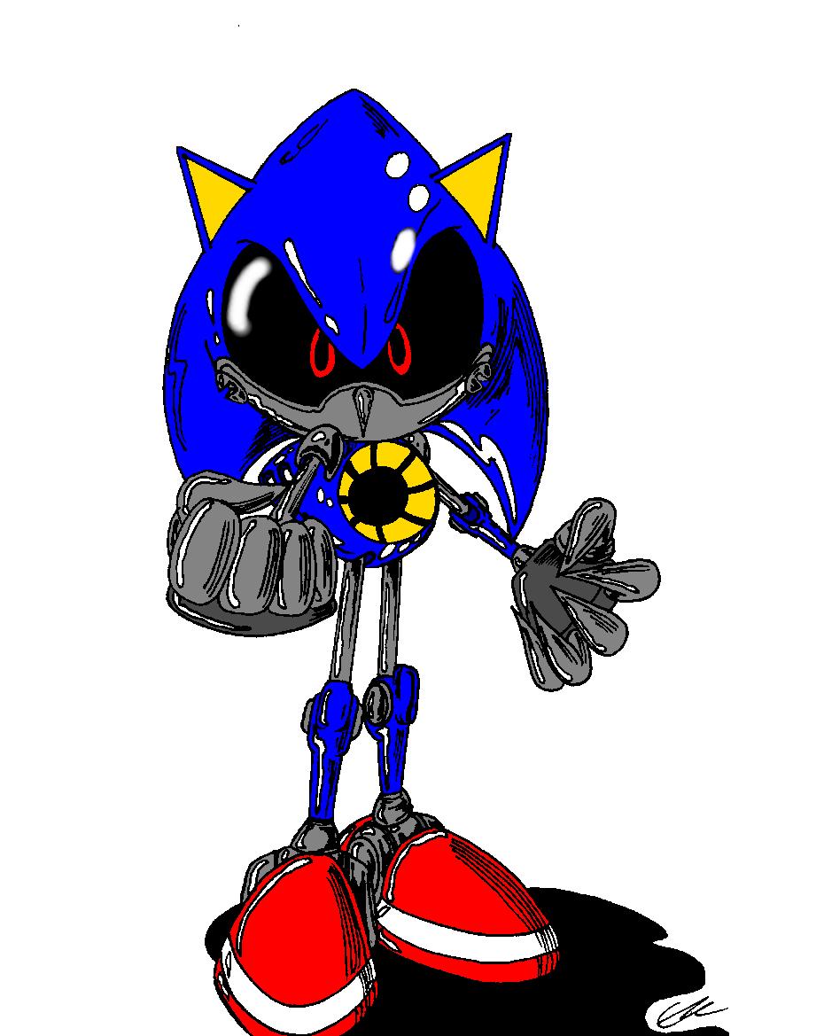 metal sonic (sonic) drawn by iyo_(1eavethebus)