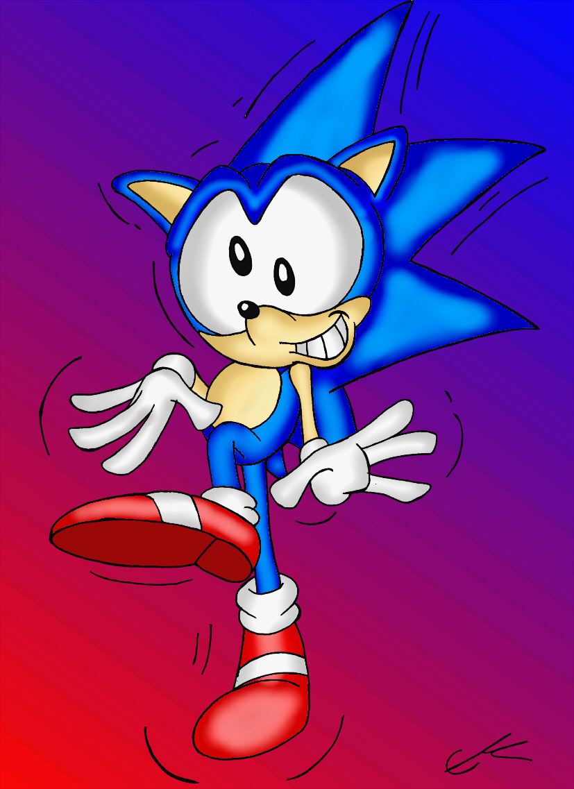 Old Archie style Sonic