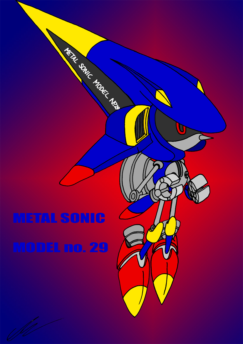 Mecha Sonic by TheWax on DeviantArt