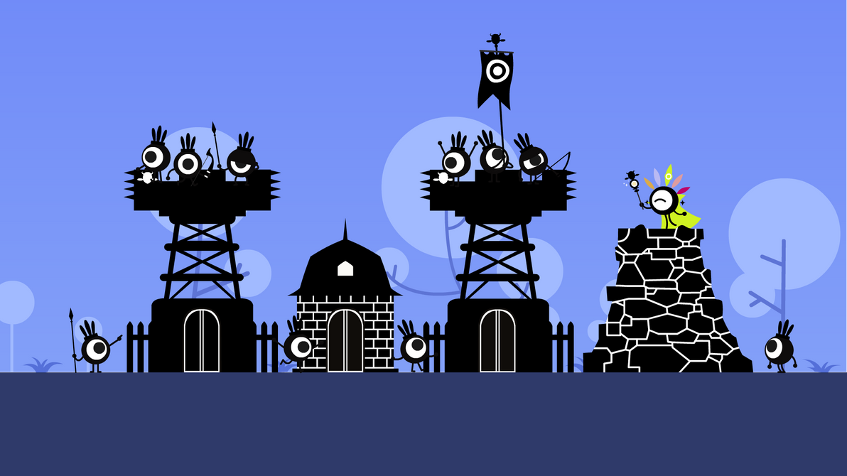 Patapon:TAL Wallpaper - Wall Of The East by DriftStar13 on DeviantArt