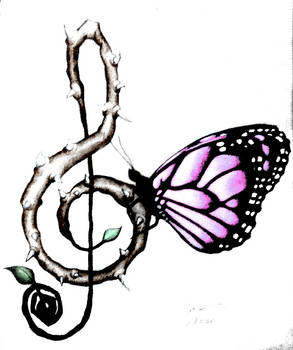 Butterfly-Note Drawing 2