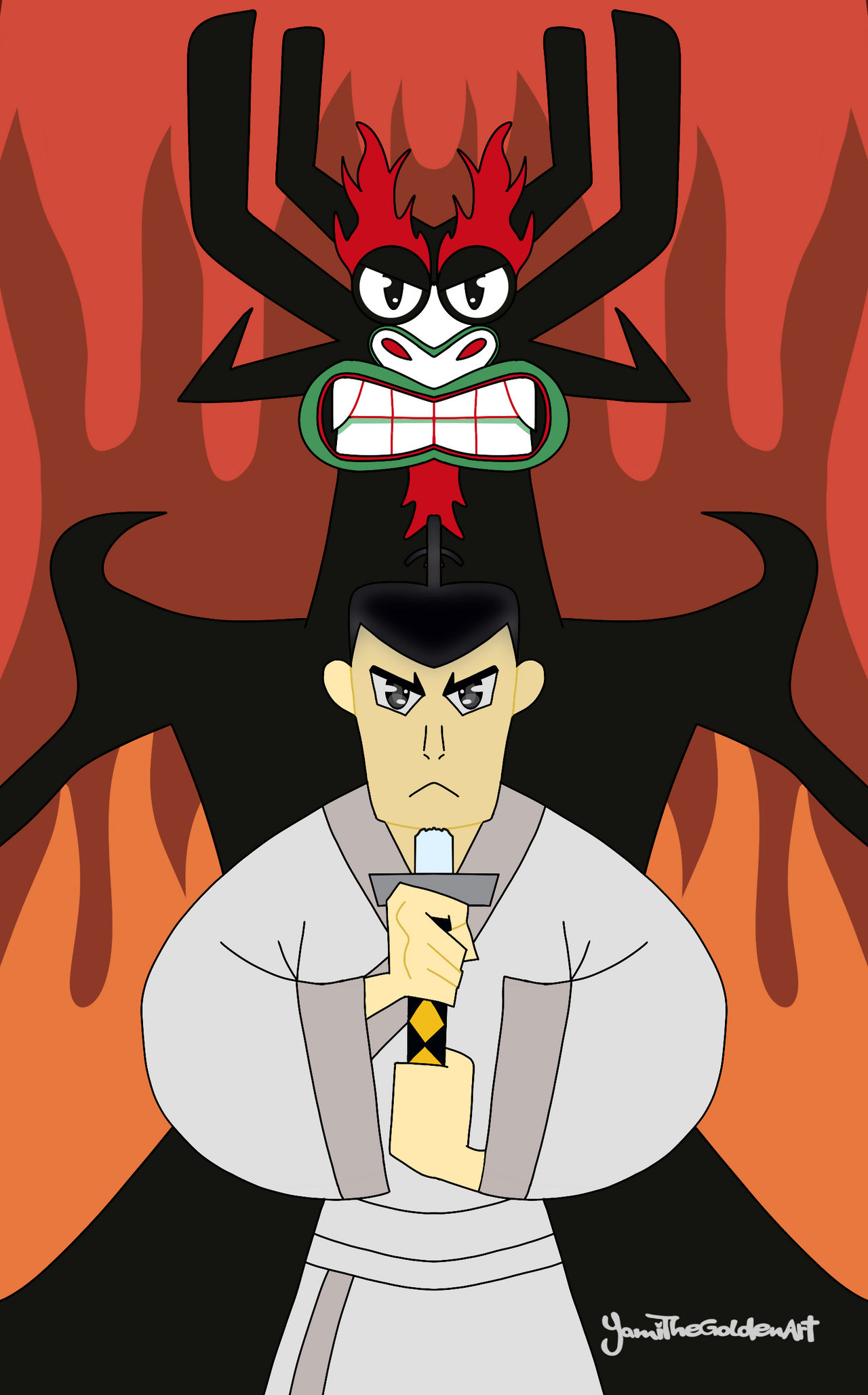 Samurai Jack Rave Deviantart Samurai Jack Fanart Version 1 by YamiTheGolden on DeviantArt