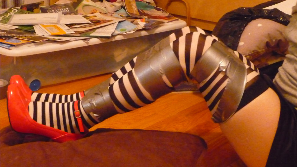 Taped legs