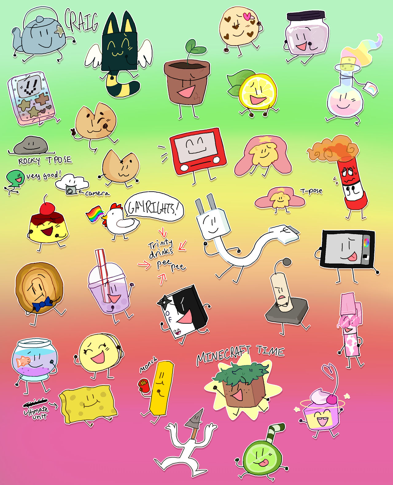*OBJECT OCS! YEHAW* by cookiiecats on DeviantArt