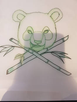Panda Head Sketch