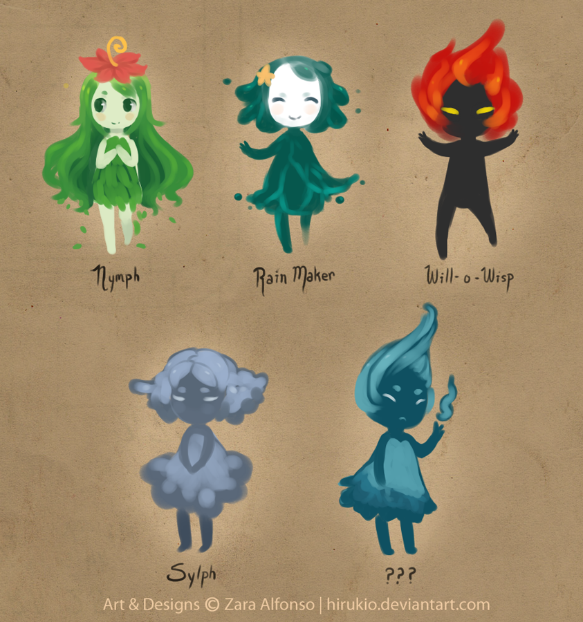 Elementals by ZaraAlfonso on DeviantArt