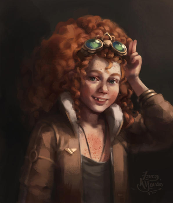 Aviator Portrait by ZaraAlfonso