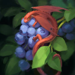 Tiny Blueberry Dragon