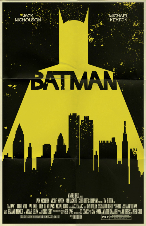 Batman movie poster by markwelser