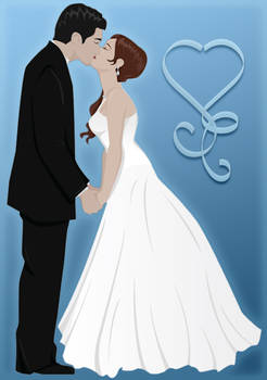 Wedding Art - First Kiss