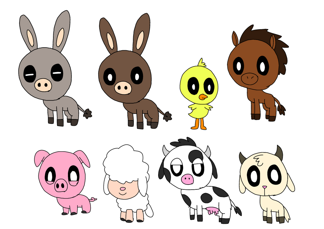 Farm Animals by AymaneDrawings on DeviantArt