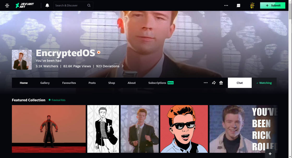 EncryptedOS rickroll by HognoseRose on DeviantArt