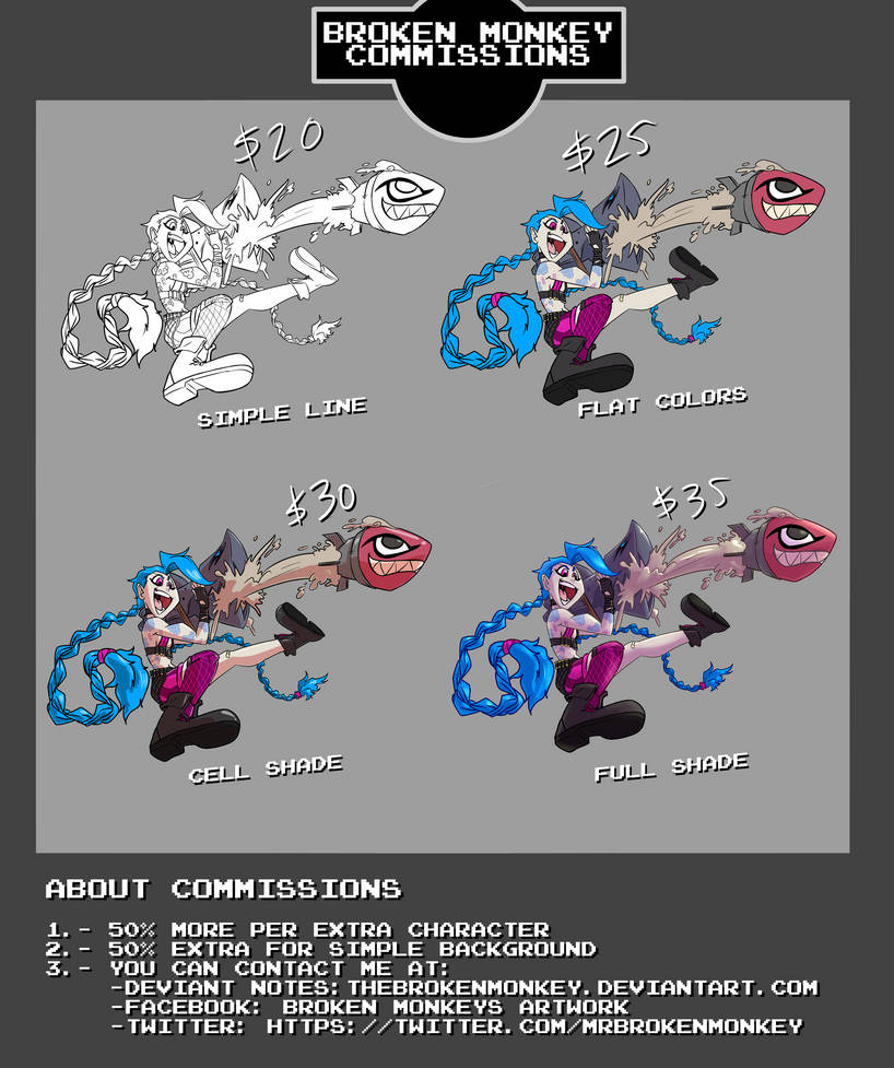 OPEN COMMISSIONS! by TheBrokenMonkey OPEN COMMISSIONS! by TheBrokenMonkey