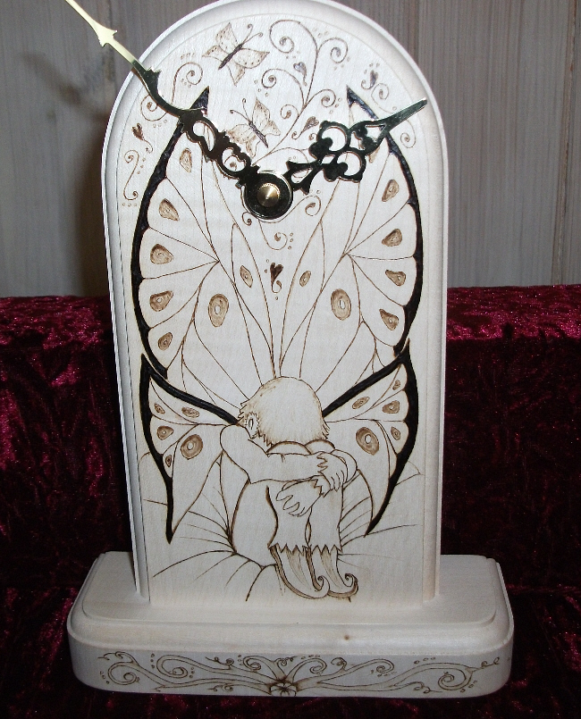 Sad Fairy mantle clock