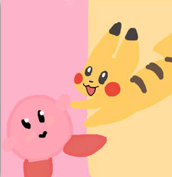 Kirby and pikachu