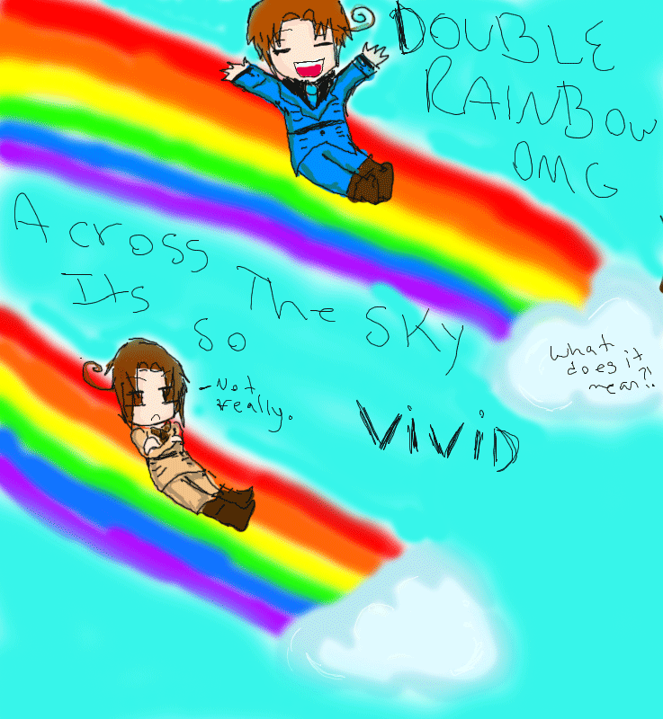 hetalia- DOUBLE RAINBOW OMG