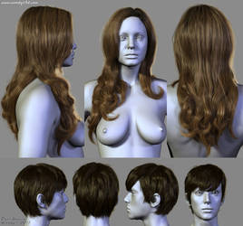 7 Hairstyles (1) by Woodys3d