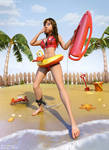 Samantha Lifeguard by Woodys3d