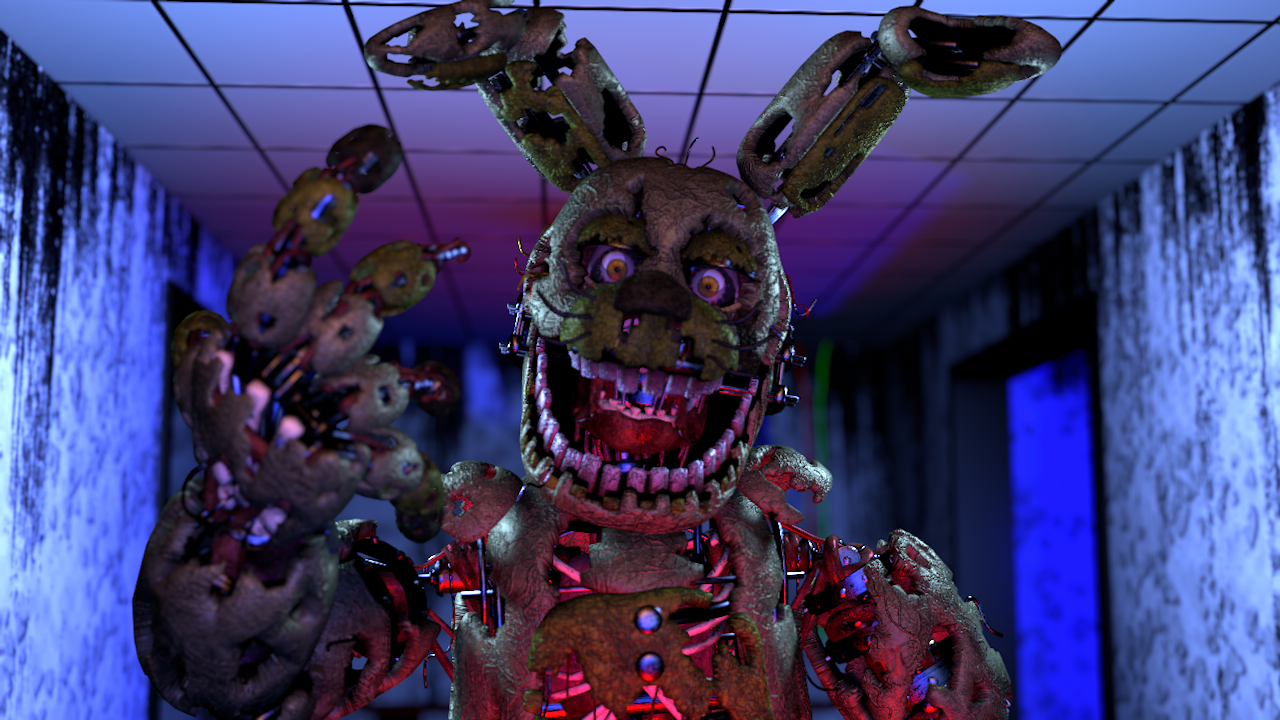 Springtrap Design Fnaf Stylized Springtrap by Spring320Arts on DeviantArt