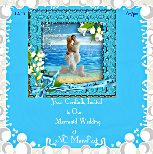 Mermaid Wedding Announcement