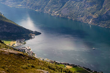 Village by the fjord