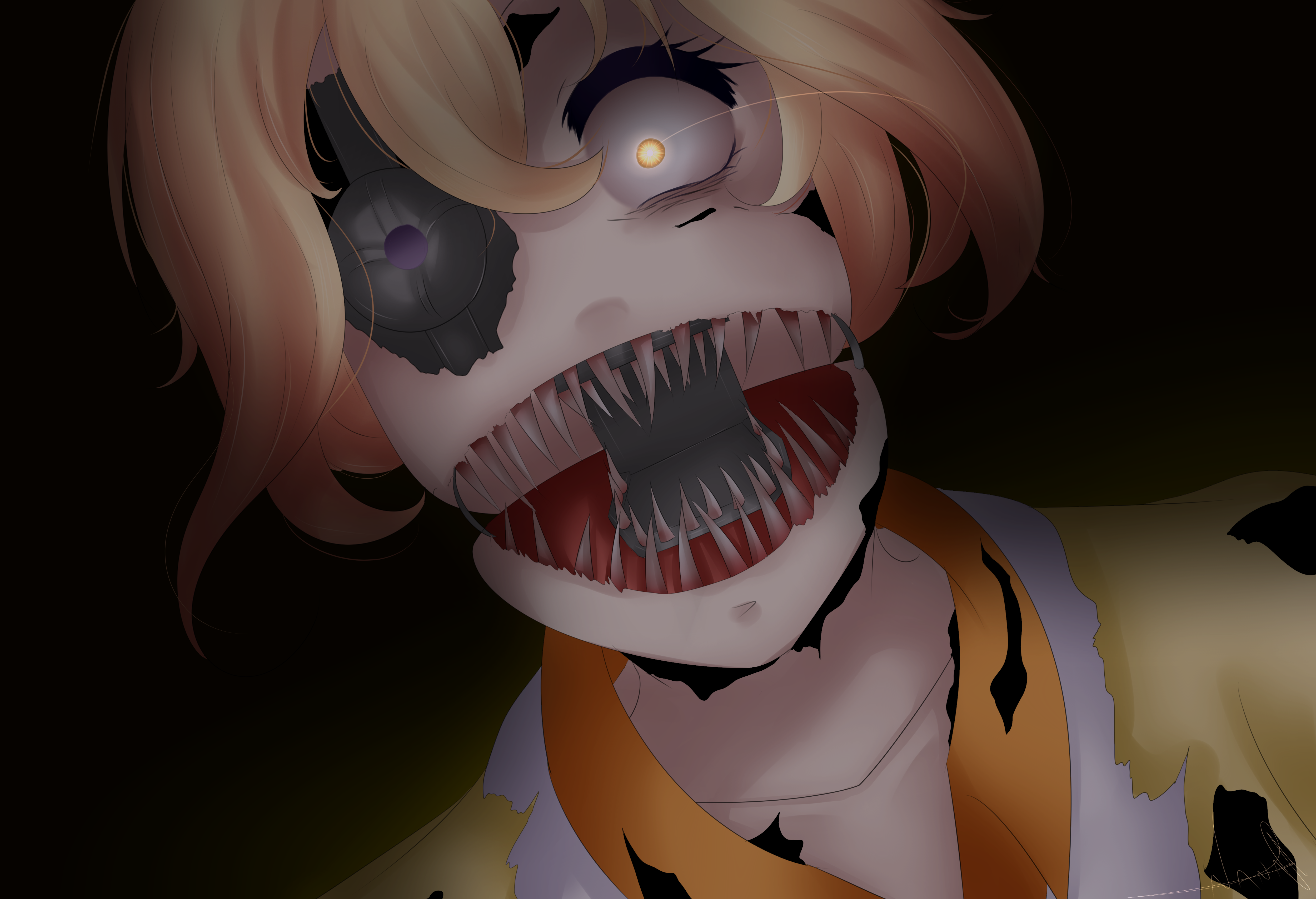 Chica Jumpscare by RopeC4D1637 on DeviantArt