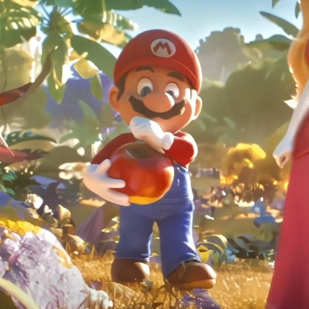 Mario carrying an apple by TLHandGFFanatic64203 on DeviantArt