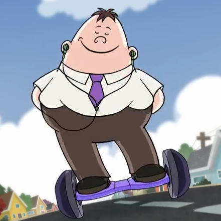 Mr. Krupp with his earbuds and hoverboard by TLHandGFFanatic64203 on ...