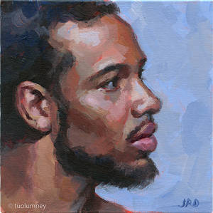 Joe in acrylics