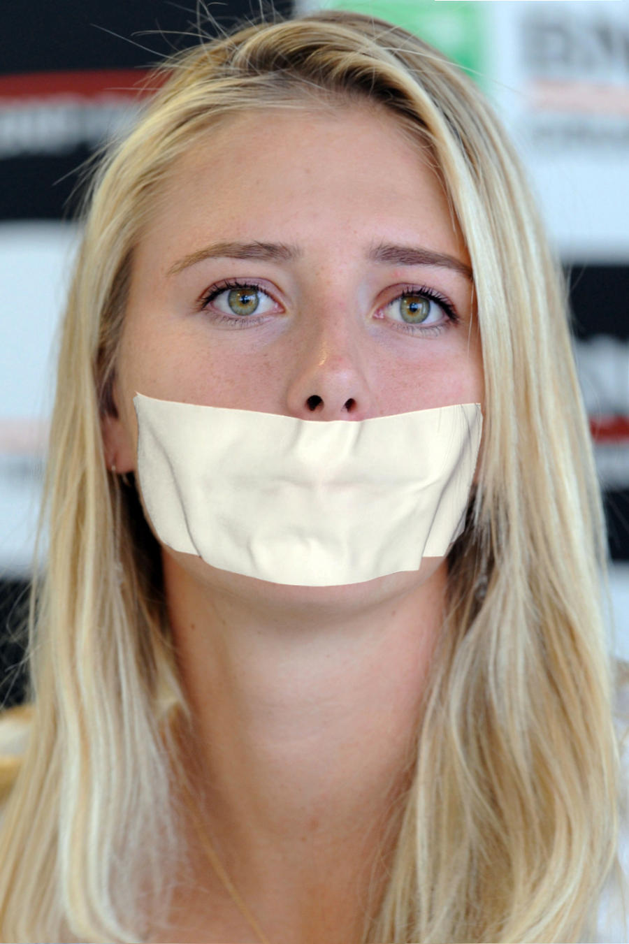 Maria Sharapova - Tape gagged