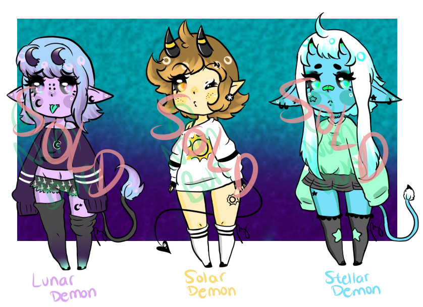 Basic Demon Chibi Demon Chibi Adopts! SOLD! by Numbun on DeviantArt