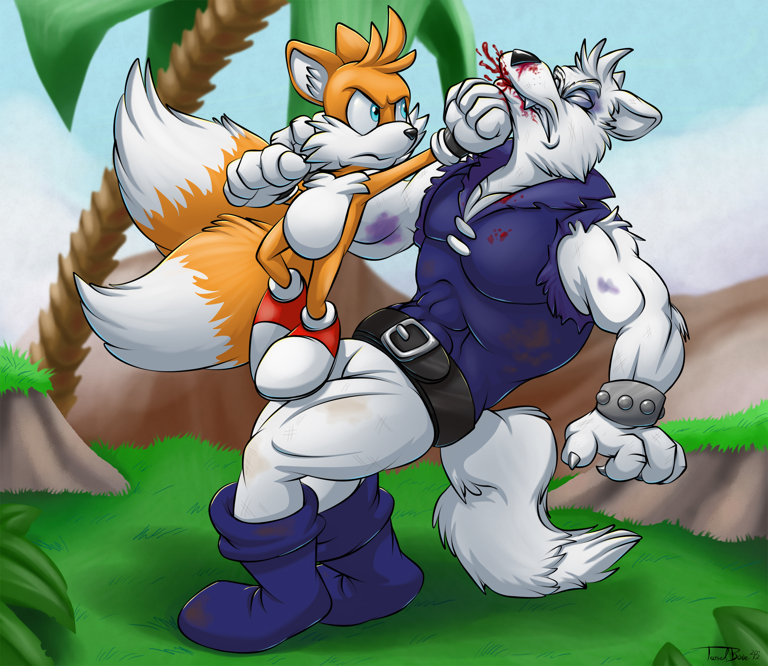 Tails vs Drago Wolf