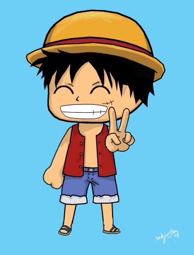 Chibi Luffy One Piece by Solejupiterwind on DeviantArt