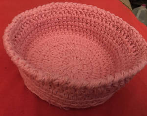 Crochet Basket- top view